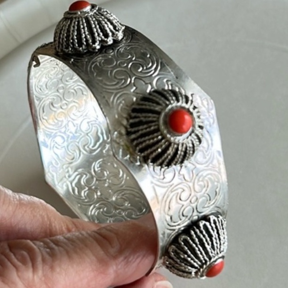 Moroccan Traditional Folk Silver bracelet
